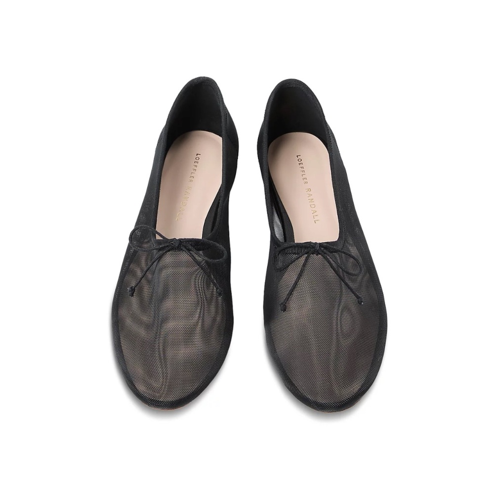 Loeffler Randall Black Mesh Landon Flats Size 7
